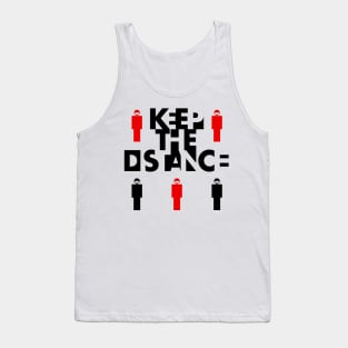 Keep the distance black Tank Top